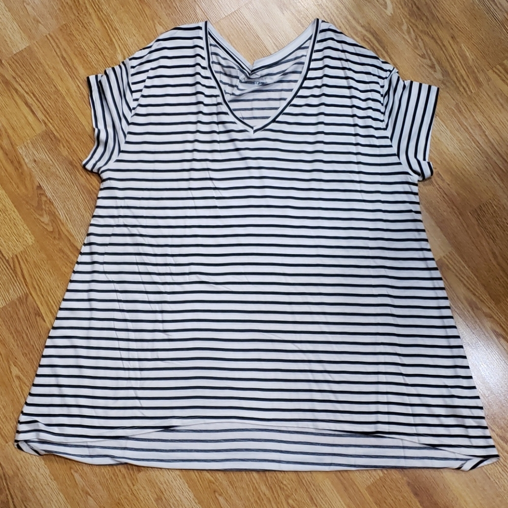 Black & White striped tunic
